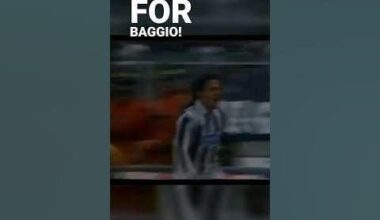 Classic Moment! Baggio & Di Livio Link up JUVENTUS vs AC MILAN (1-0) CAMPIONATO 1994-1995