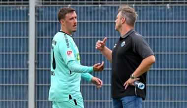Lukas Kwasniok über Max Kruse: „Alles Gute. Astreiner Mensch, leider ist es für beide Seiten nicht ganz so aufgegangen, wie wir uns das vorgestellt haben. Der aktuelle Stand ist so, dass Max und der Verein sich auf einem guten Weg befinden, da eine gute Lösung zu finden.“