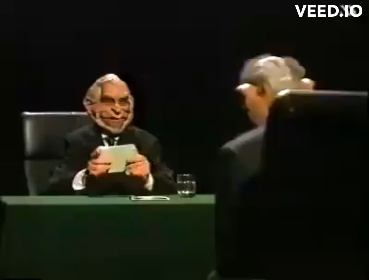 Spitting Image (l'inspiration des guignols) - sketch : Yitzhak Shamir on Mastermind - 1990