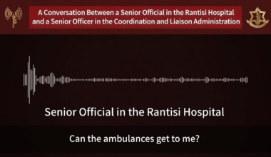 Phone conversation with Hamas on exploiting hospitals and blending in with the evacuees