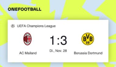 AC Mailand - Borussia Dortmund