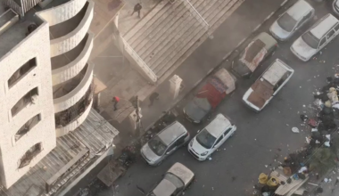 Hamas terrorists firing from the hospital entrance