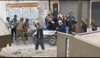 IDF soldiers helping elderly in North Gaza - 17 November 2023: