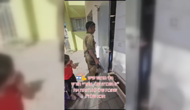 Child deeply moved upon seeing her father