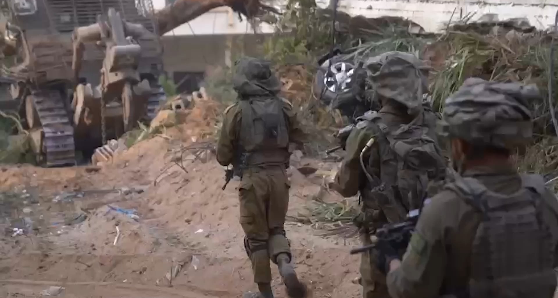 IDF combat footage in the Gaza Strip