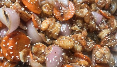 Sauté de crevettes !