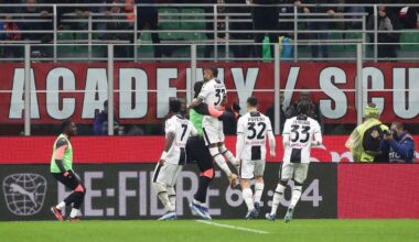 Udinese pick up first league win of season as AC Milan drop points in title race