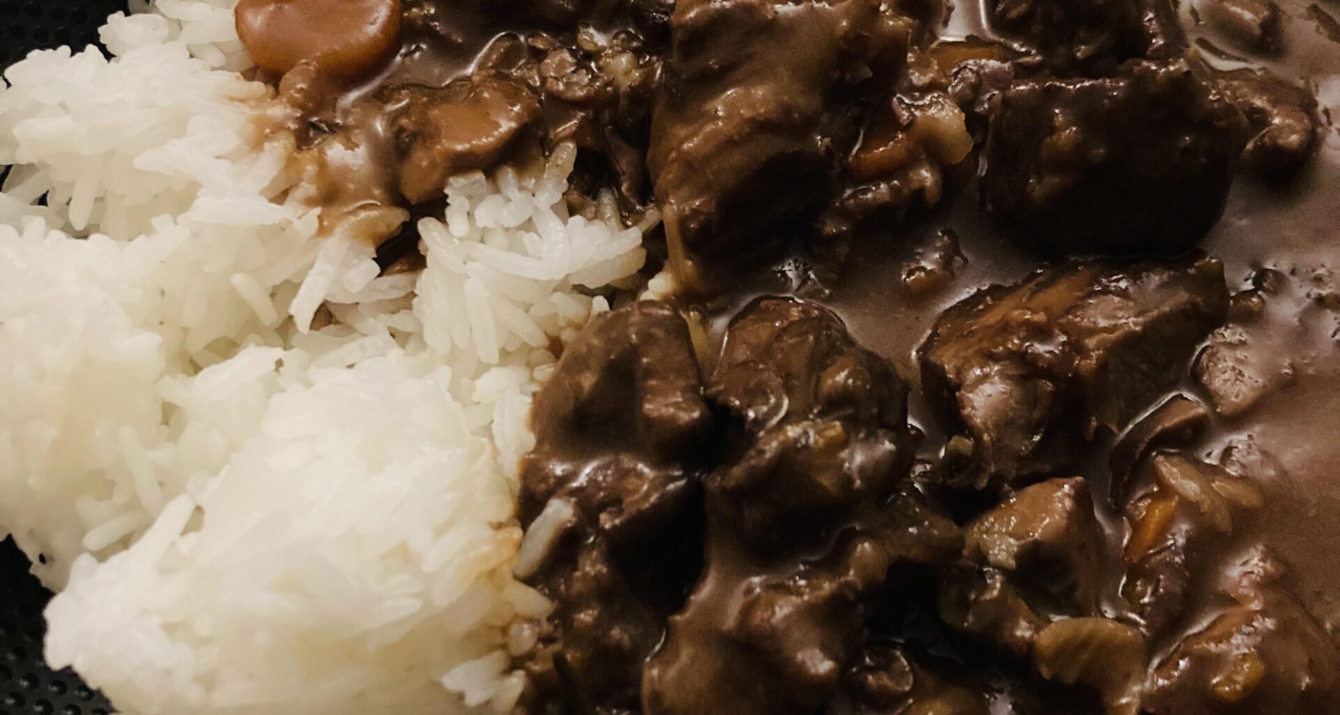 Bœuf bourguignon avec du riz, un vrais régal 😋