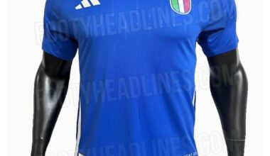 Italy’s new rumored home kit has been leaked by Footy Headlines.