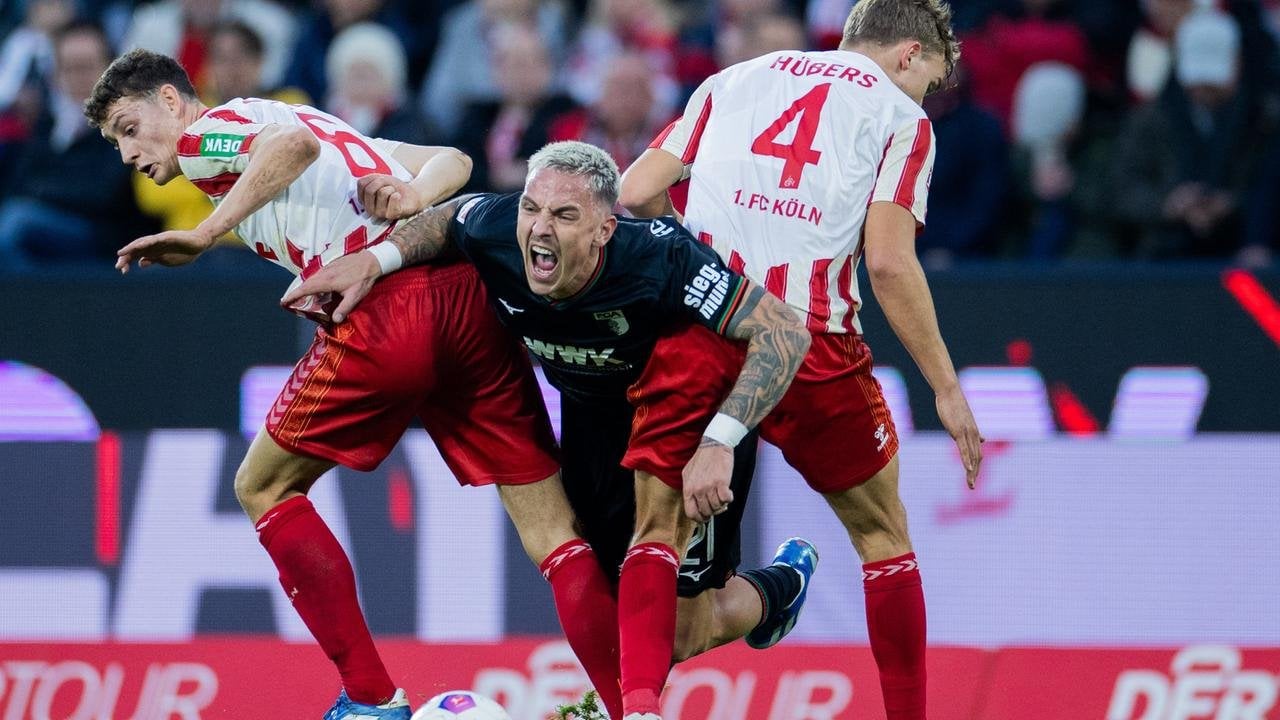 Wieder nach Rückstand gepunktet: Augsburg erkämpft Remis beim 1. FC Köln