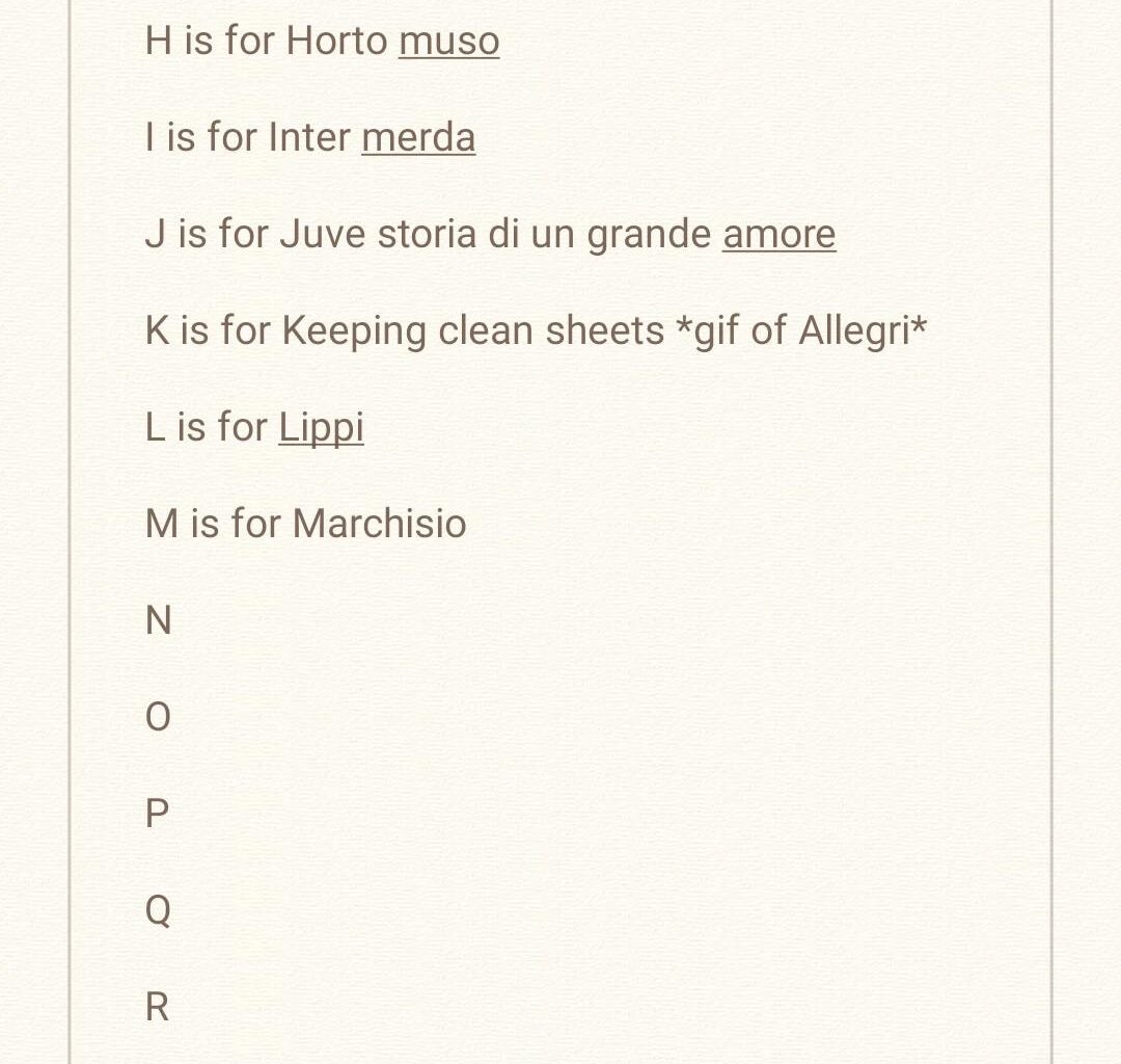 r/Juve's alphabet. M is for 🤴🏼 Marchisio. Let's continue with N!
