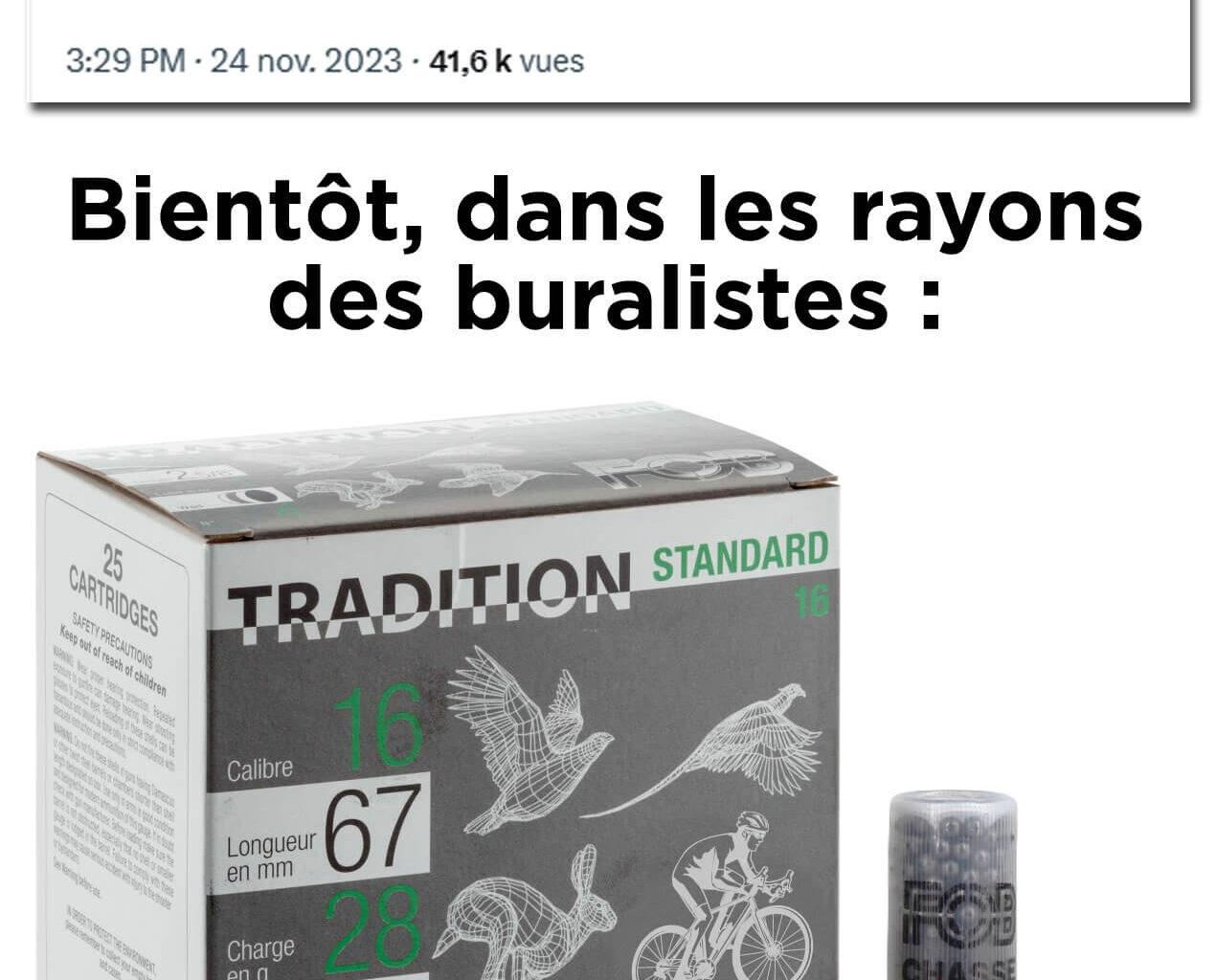 Le mauvais buraliste, c'est un type, il a des cartouches, il les vend. Le bon buraliste, il a des cartouches, il les vend aussi mais c'est pas pareil.