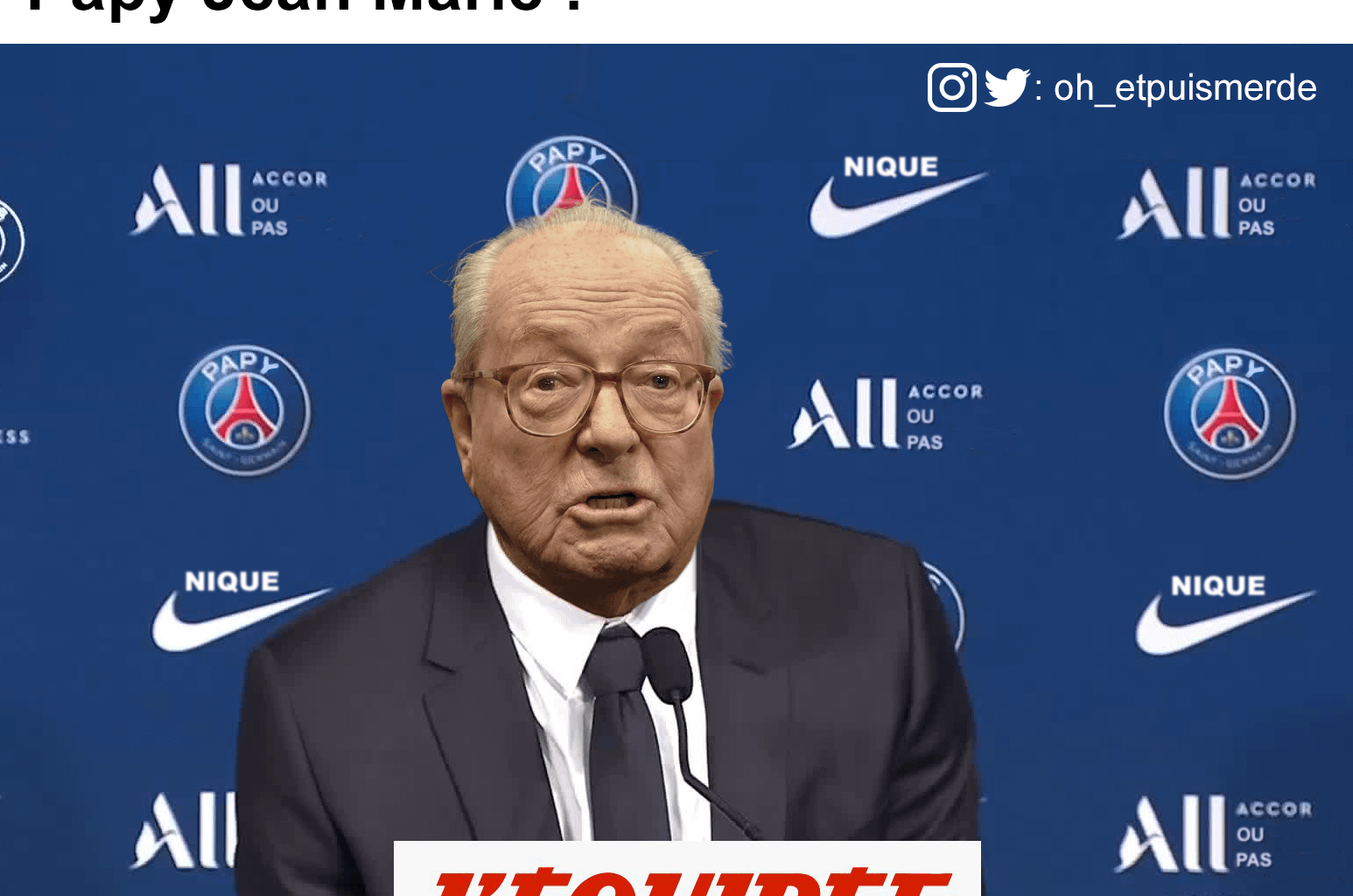 On n'a pas le même maillot mais on a la même passion !