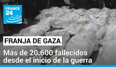 La Franja de Gaza vive una aguda crisis sanitaria mientras la cifra de muertos supera los 20.600