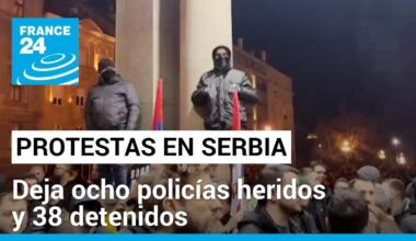 En Serbia, manifestantes intentan entrar por la fuerza en el ayuntamiento de Belgrado • FRANCE 24
