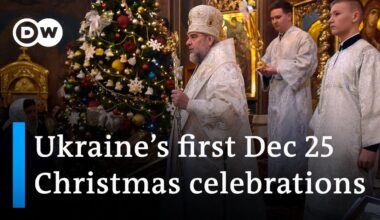 Ukraine ignores Russian Orthodox church, observes December 25 as public holiday