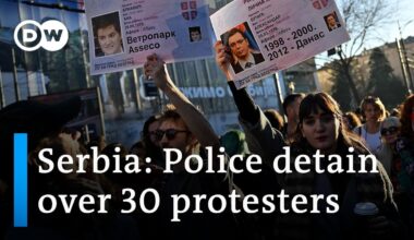 Protesters clash with police in Serbia, claiming rigged elections | DW News