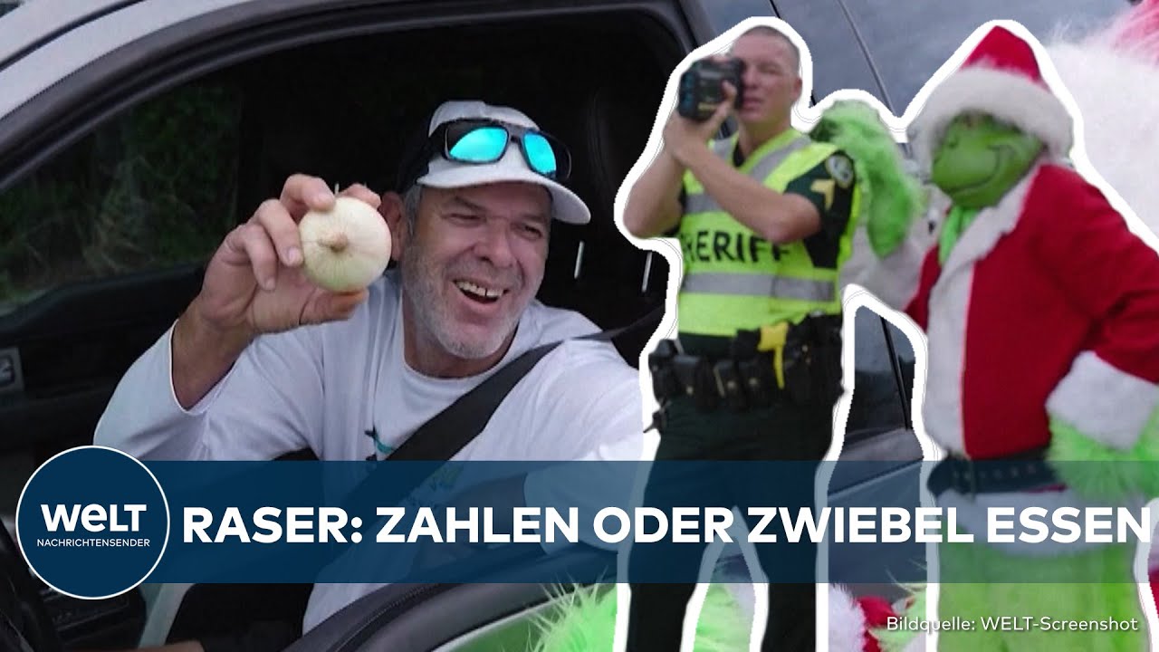 FLORIDA: Weihnachtszeit bei der Polizei! Officer Grinch stellt Raser vor eine ungewöhnliche Wahl