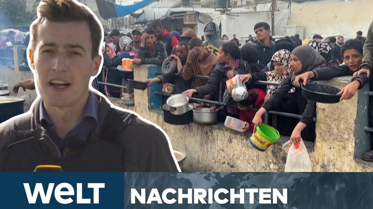 KRIEG IN GAZA: "Prekäre Hungersnot"! Zweiter Grenzübergang geöffnet – Hungertod droht | WELT Stream