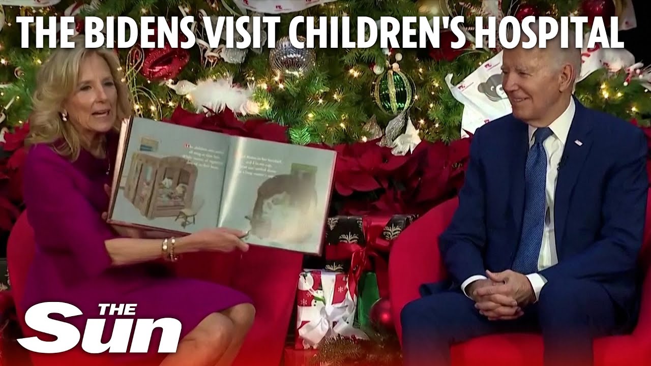 The Bidens visit Children's Hospital for festivities