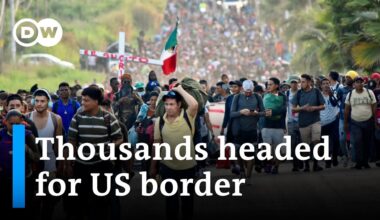 A migrant caravan of some 6,000 attempts arduous journey to reach the US | DW News