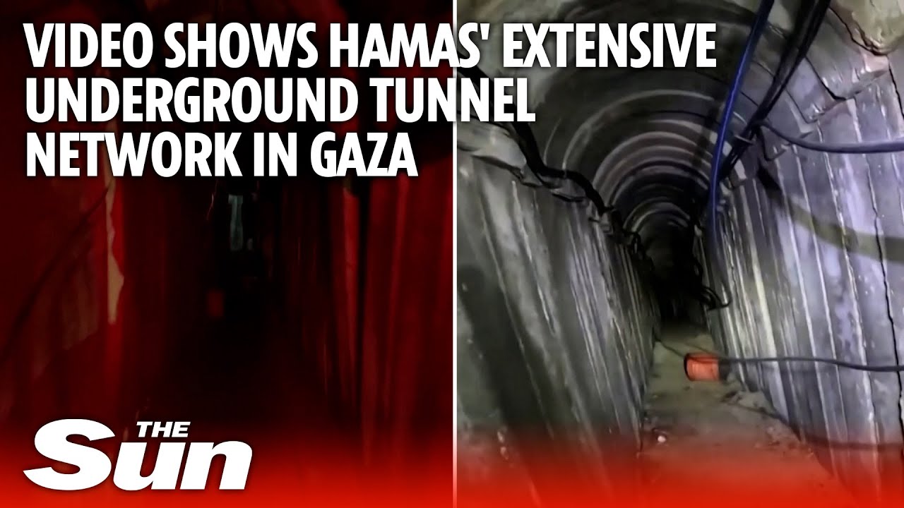 Israeli military releases video showing Hamas extensive underground tunnel network in Gaza