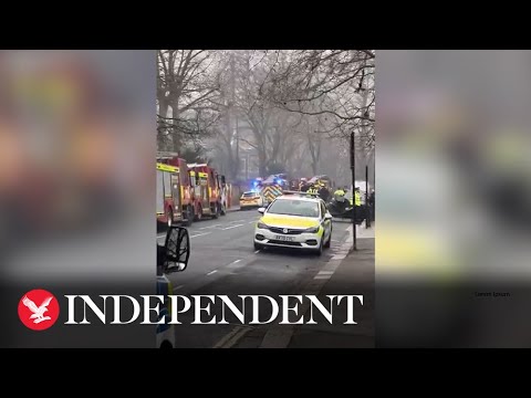 Firefighters respond to blaze at school in west London