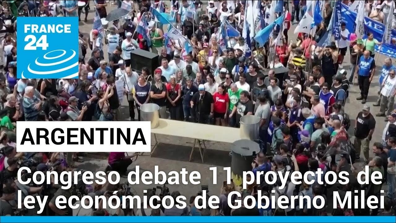 Congreso argentino debate 11 proyectos de ley para desregular la economía • FRANCE 24 Español