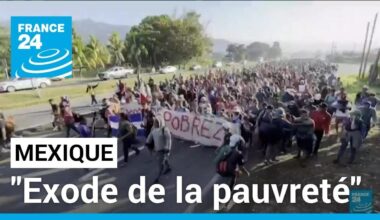 "Exode de la pauvreté" : des milliers de migrants marchent au Mexique en direction des États-Unis