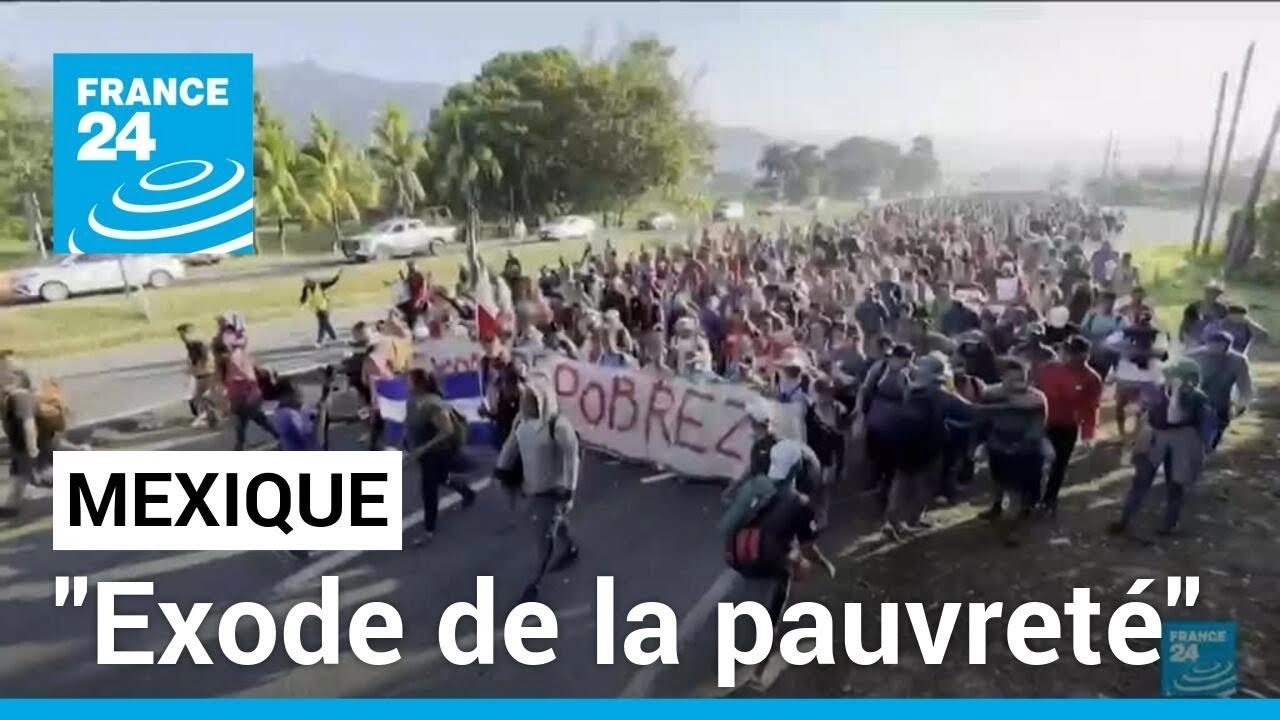 "Exode de la pauvreté" : des milliers de migrants marchent au Mexique en direction des États-Unis