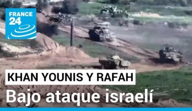Conflicto israelí-palestino: ataques aéreos y terrestres contra Khan Younis y Rafah • FRANCE 24