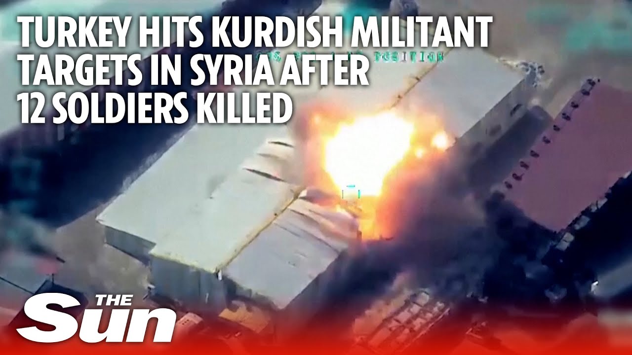 Turkey says hit Kurdish militant targets in Syria after 12 soldiers killed