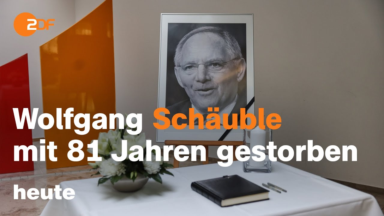 heute 19:00 Uhr 27.12.23 Trauer um Wolfgang Schäuble, Hochwasserlage, Darts-WM