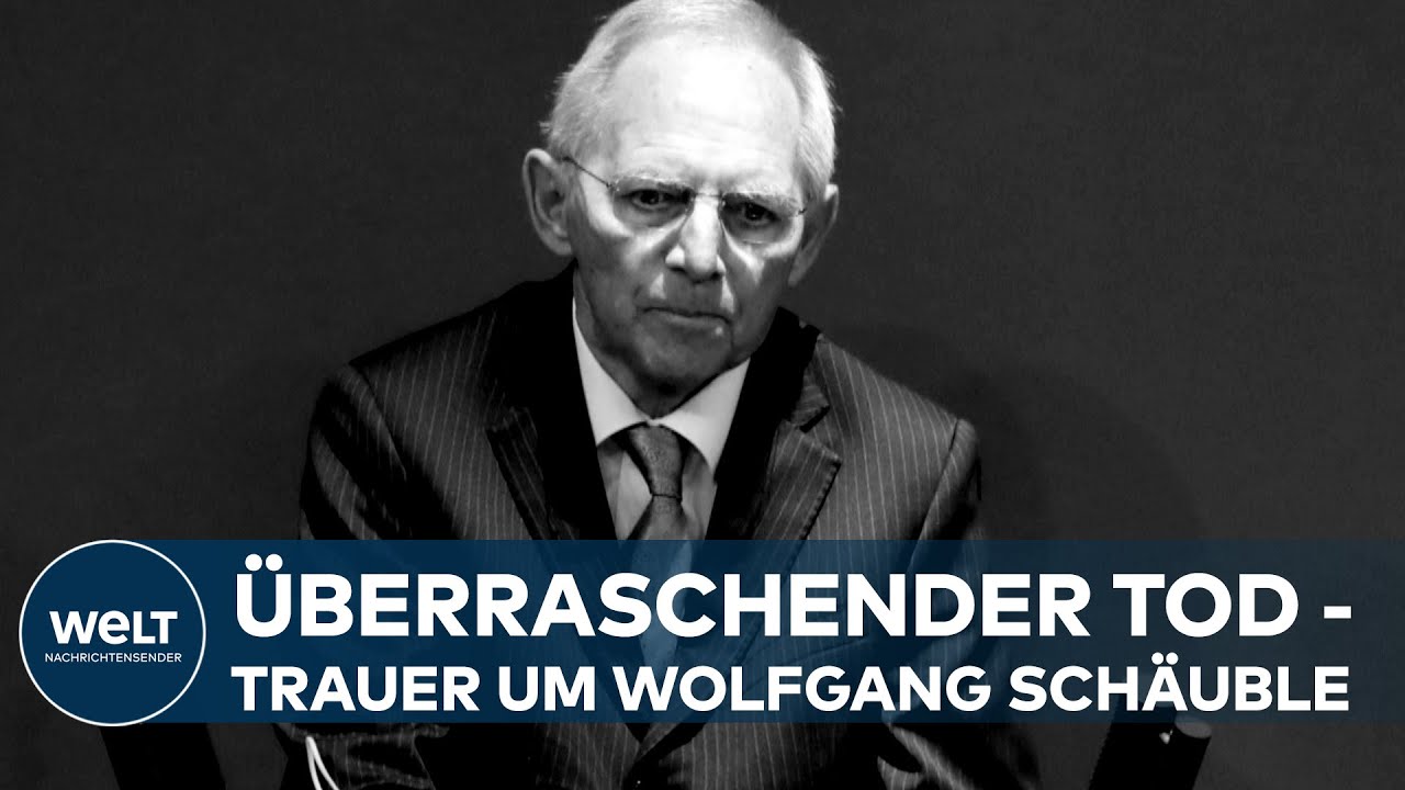 WOLFGANG SCHÄUBLE TOT:  Vollblut-Parlamentarier und Demokrat mit Leib und Seele | WELT Thema