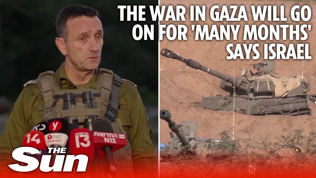 The war in Gaza will go on for 'many months' says Israel's top general
