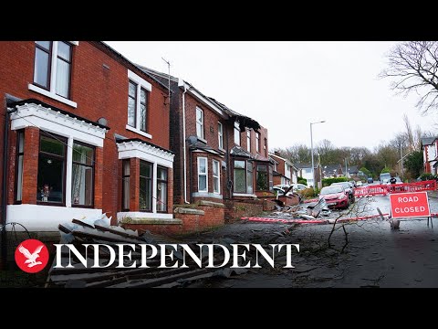 Storm Gerrit: Residents forced to leave homes after 'tornado' hits Greater Manchester