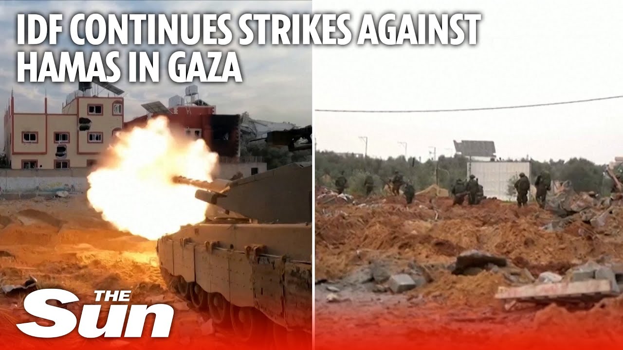 IDF forces continue ground operations and strikes on Hamas targets in Gaza