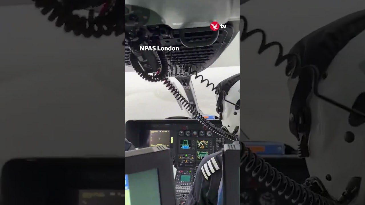 Storm Gerrit buffets helicopter pilots in cockpit #shorts