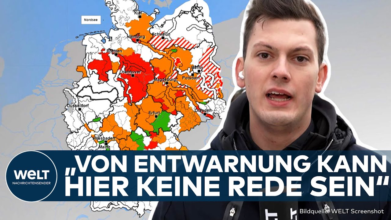 HOCHWASSER IN DEUTSCHLAND: "Pegelhöchststände noch nicht erreicht" - Wo es im Land gefährlich wird