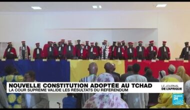 Référendum constitutionnel au Tchad  : le "oui" adopté à 85,9% • FRANCE 24
