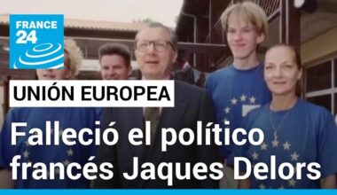 Falleció el político Jaques Delors, ‘el arquitecto’ de la Unión Europea
