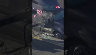 SWAT robot rips through truck to end police standoff #shorts