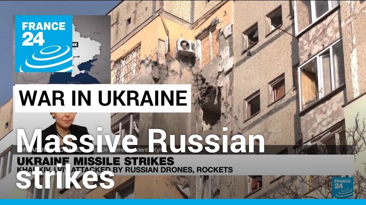 Kyiv 'awakened by loud sirens' amid massive Russian strikes on Ukraine • FRANCE 24 English