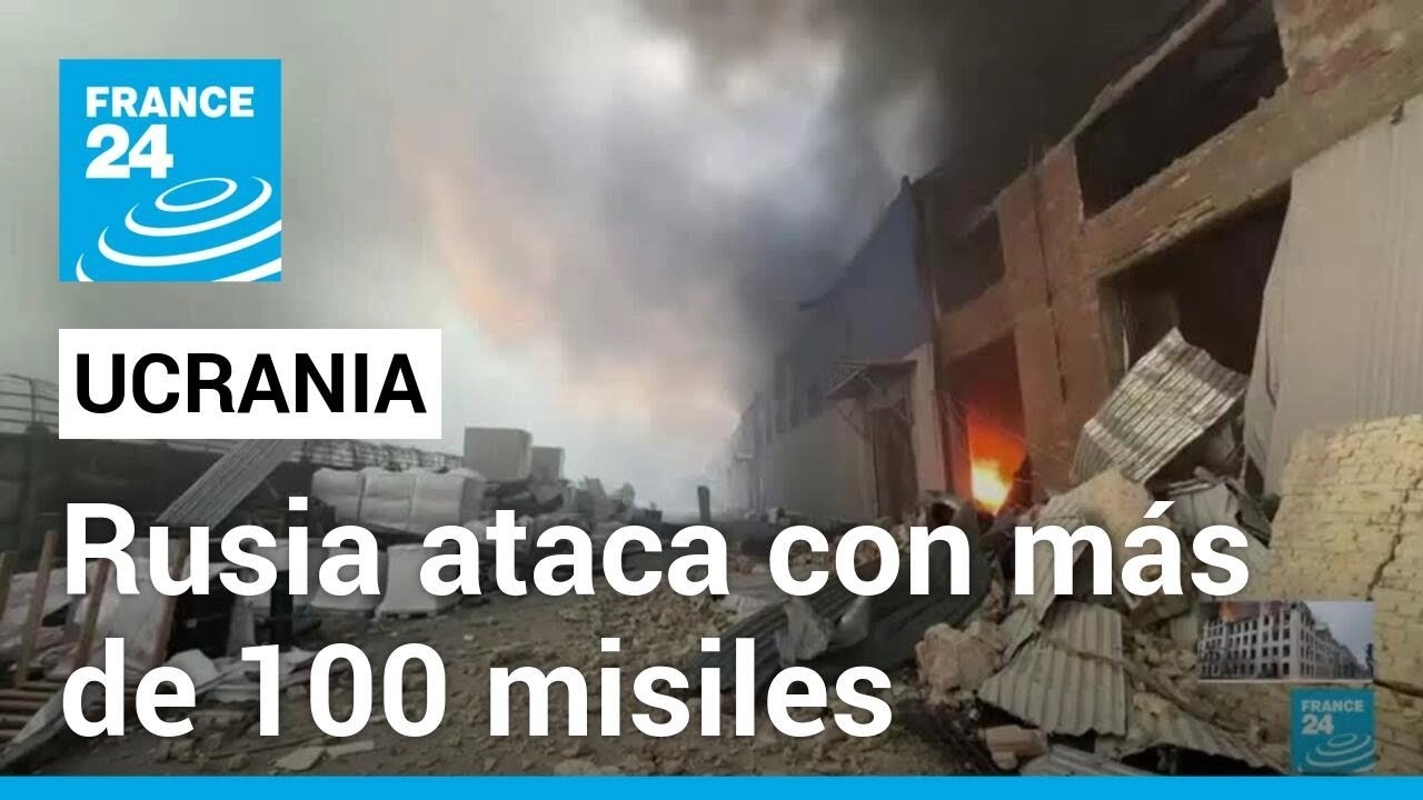 Ucrania afirma que Rusia lanzó al menos 122 misiles y 36 drones en contra de su territorio
