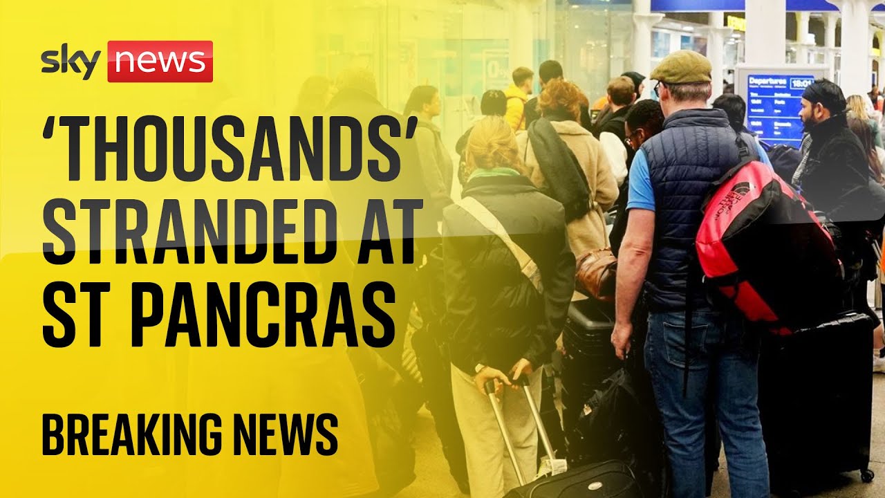 'Thousands' stranded as flooded tunnel cancels Eurostar and Southeastern trains