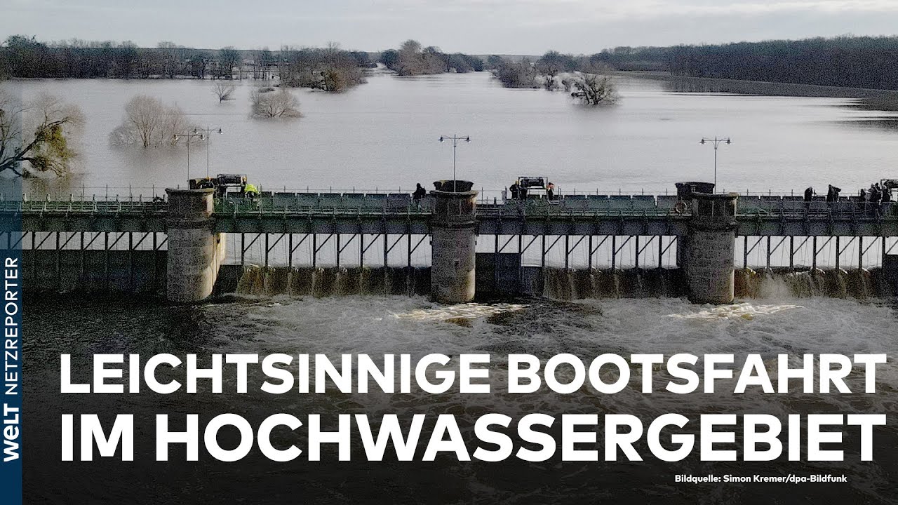 HOCHWASSER: Rettung in höchster Not - Wasserschutzpolizei zieht Menschen aus der Elbe | WELT News