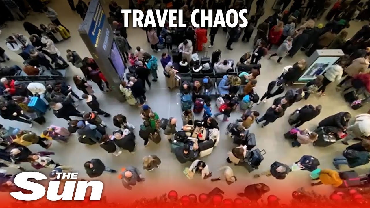 Travel chaos at St Pancras station as Eurostar services cancelled due to flooded tunnel