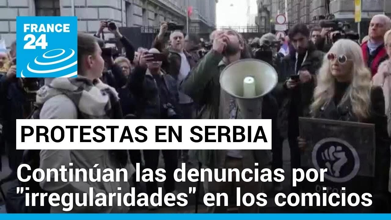 Cientos de personas volvieron a tomarse las calles de Belgrado denunciando fraude electoral