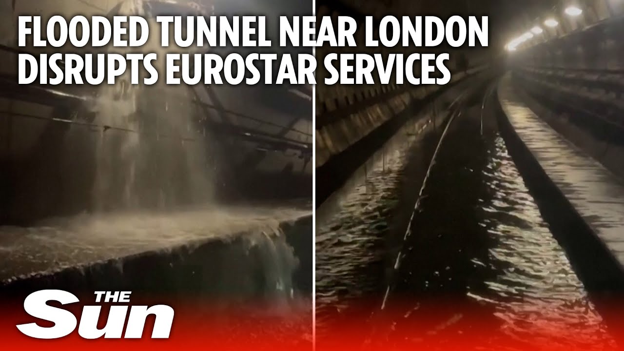 Flooded tunnel near London disrupts Eurostar train services