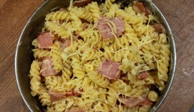 Pâtes fromage jambon :)